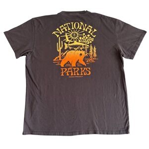 Parks Project XL Charcoal Grey National Parks Bear Graphic Mens T-Shirt